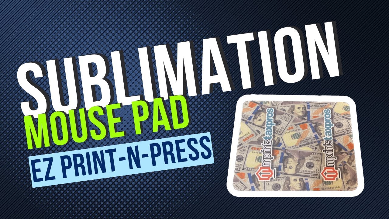 HOW TO SUBLIMATE A MOUSE PAD? Ez PrintnPress. sublimation trending easy print press 