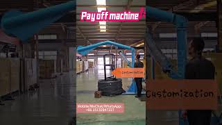 How does a pneumatic high-level payoff stand work?