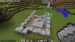 Minecraft Poradnik - Stacja kolejek: #5 Najmniejsza zautomatyzowana stacja kolejek