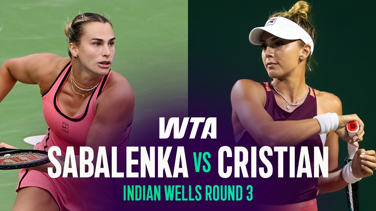 Aryna Sabalenka vs. Jaqueline Cristian | 2026 Indian Wells Round 3 | WTA Match Highlights