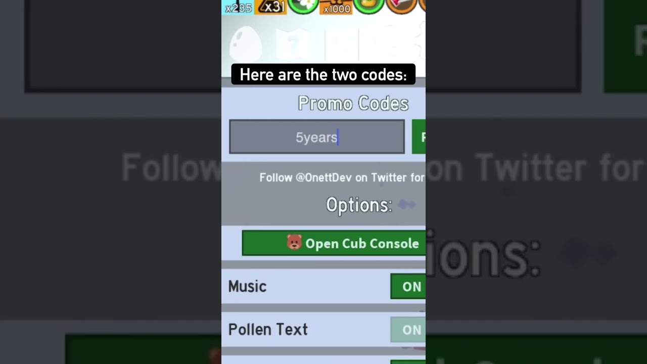 New birthday code! 