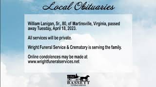 Obits for April 20, 2023