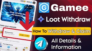 Gamee Loot | Telegram Mining Bot | How To Claim Gamee Loot AirDrop | Gamee Latest Update |Gamee Loot