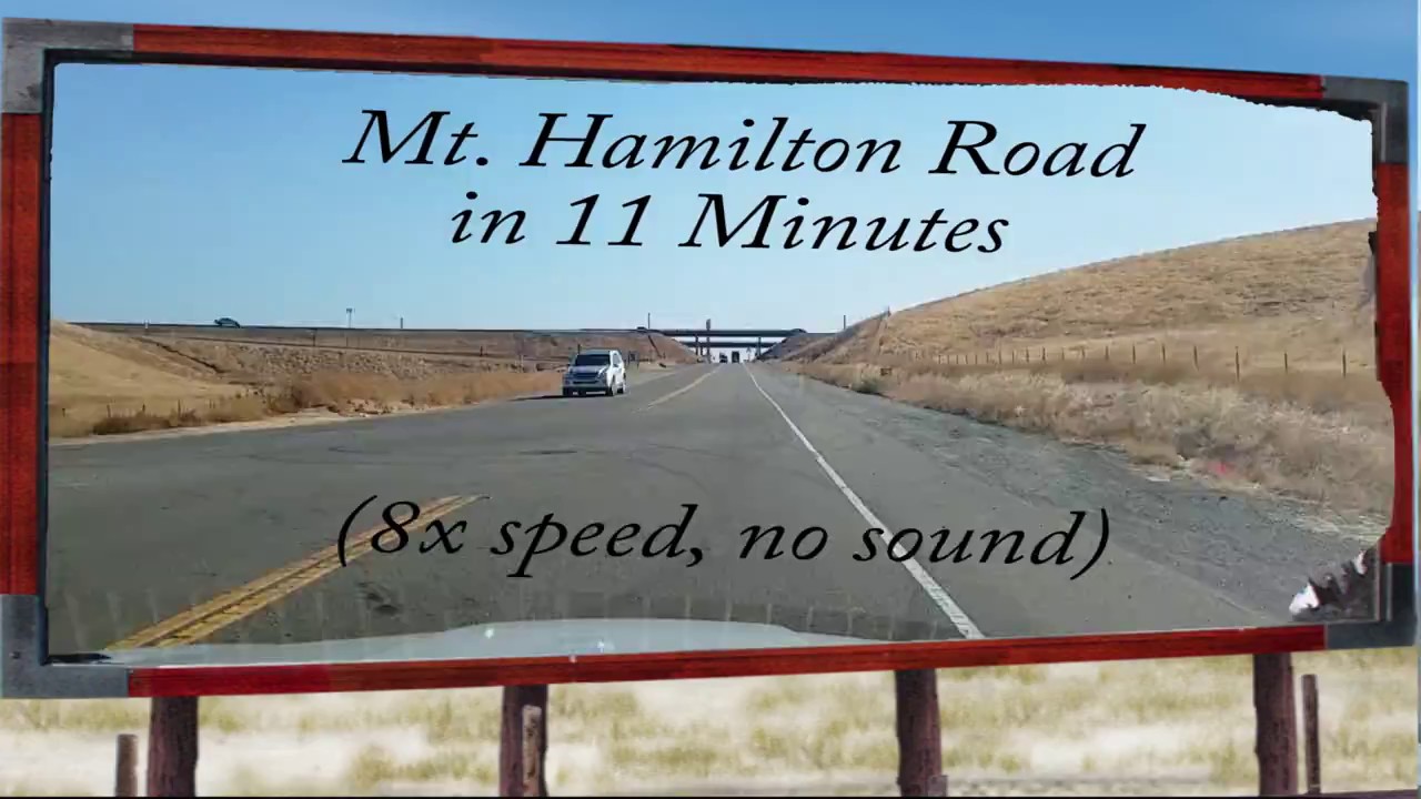 Mt Hamilton Road YouTube