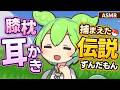 【ASMR】ずんだ餅で釣って捕まえた伝説のポケモソの、膝枕耳かき【シチュボ】【ずんだもん】煤竹耳かき・梵天・Finger Ear Cleaning & Sleep