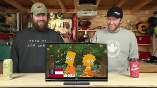Canadians React to*The Simpsons* All 50 States Portrayed - Reaction