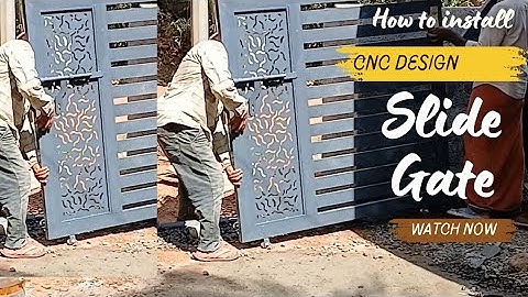 how to install a sliding gate