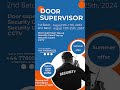 Summer offer #doorsupervisors