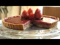 Easy tart recipe | Strawberry Rhubarb Tart