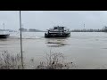 Ship is hit a ferry by high water 02-02-2021