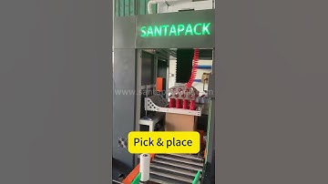 #shorts Pick & place Case Packer for products in bottle-Santa Pack