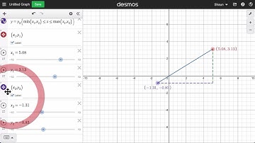 Distance formula Challenge Help on Desmos