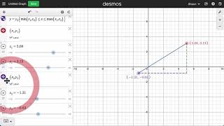 Distance formula Challenge Help on Desmos