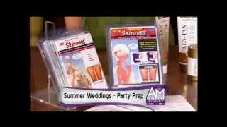 Wedding day picture perfect. A model recommends hot products to keep your cool!