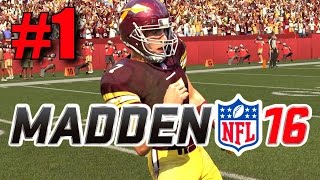 Madden 16 Career Mode - Part 1 - Joe Nero's NFL Debut! (Redskins vs Dolphins, Week 1)
