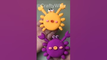 DIY Clay Crab #shorts#art#diy