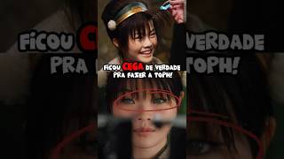 a atriz da toph teve que ficar cega de verdade! #shorts #avatarthelastairbender #toph #curiosidades
