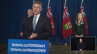 Premier Ford makes an announcement at Queen's Park | Oct 26