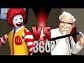 Ronald McDonald VS Colonel Sanders (KFC) | 360° Video - DEATH BATTLE