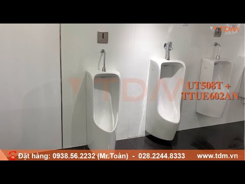 Video TDM.VN | Review van xả tiểu cảm ứng Toto TTUE602AN âm... - youtube