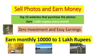 Sell Photos and Earn Money |  Earn money selling photos online