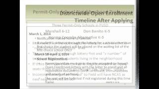 2014-2015 PUSD Open Enrollment Presentation