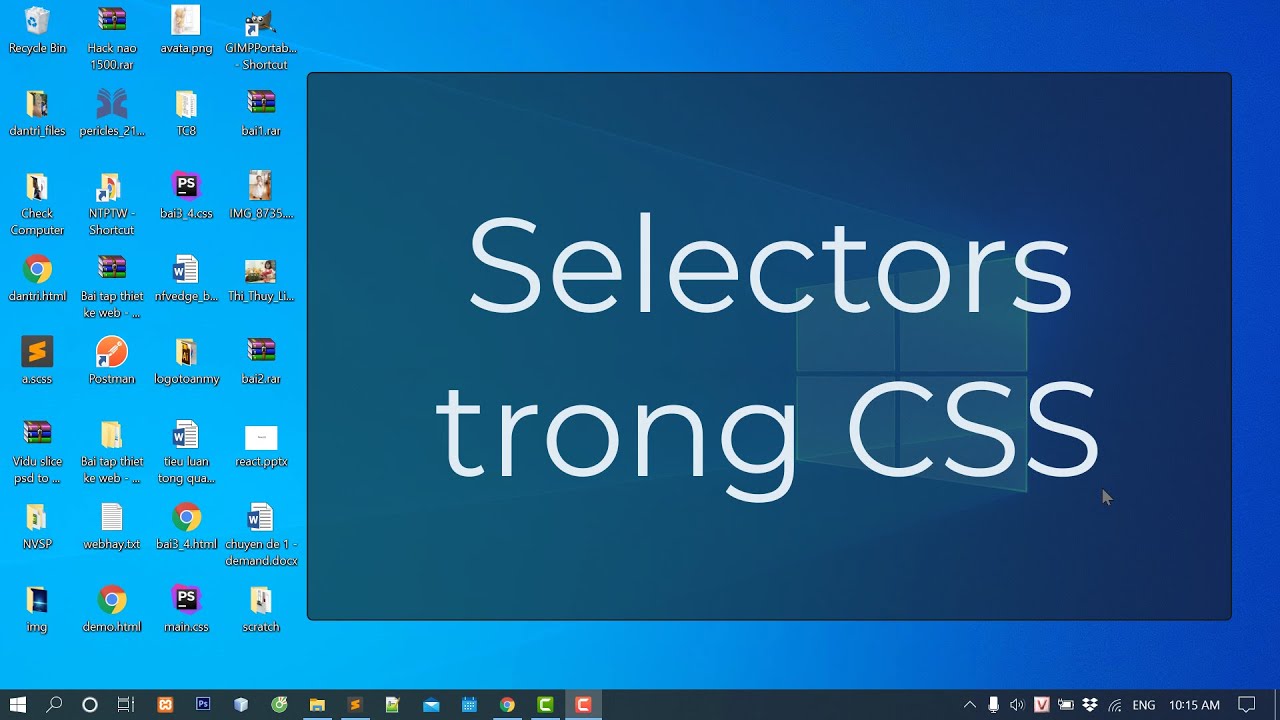 css selector  2022 New  Selectors trong CSS