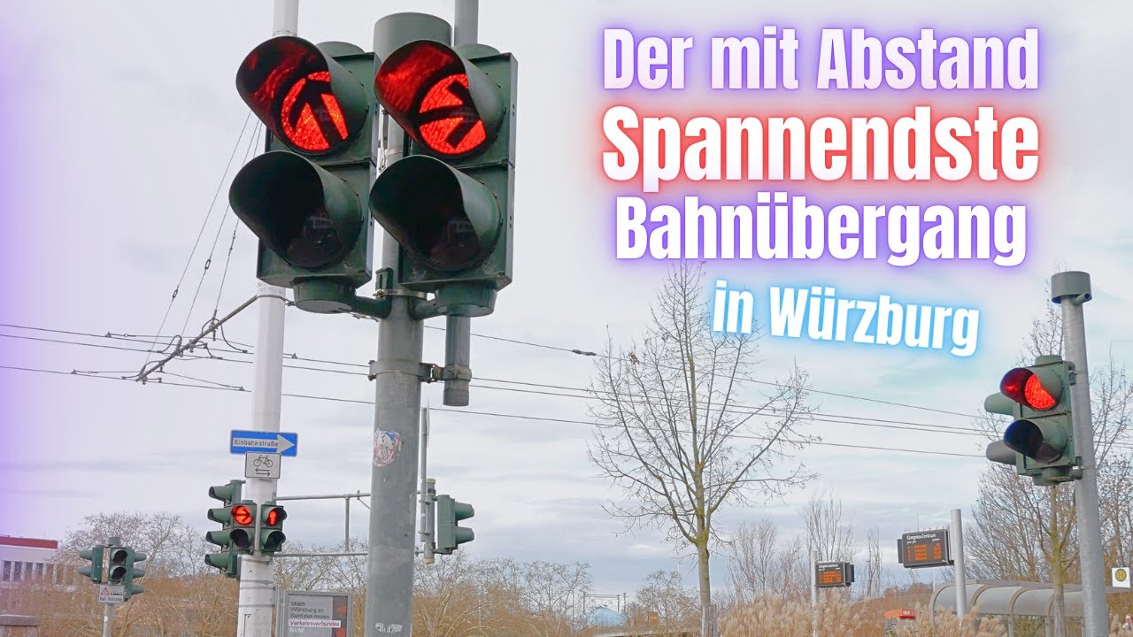 Riesengroßer Straßenbahn Übergang mit Fußgängerschaltung | Radfahrspur und vielem mehr | Review