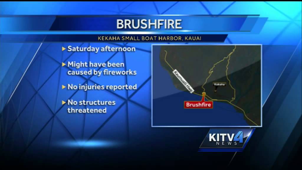 Fireworks may have caused brushfire at Kekaha Boat Harbor YouTube
