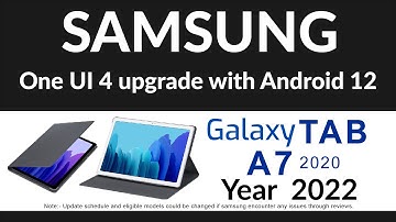 Know when Samsung Galaxy Tab A7 will get One UI 4 upgrade with Andoid 12 software update