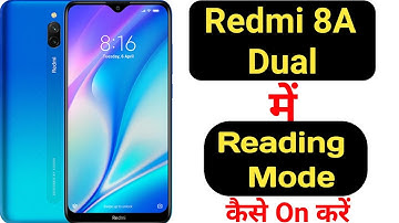 How to enable reading mode in Redmi 8A dual || Redmi 8A dual me reading mode kaise enable kare ||