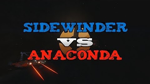 Sidewinder vs Anaconda PvP - Elite Dangerous