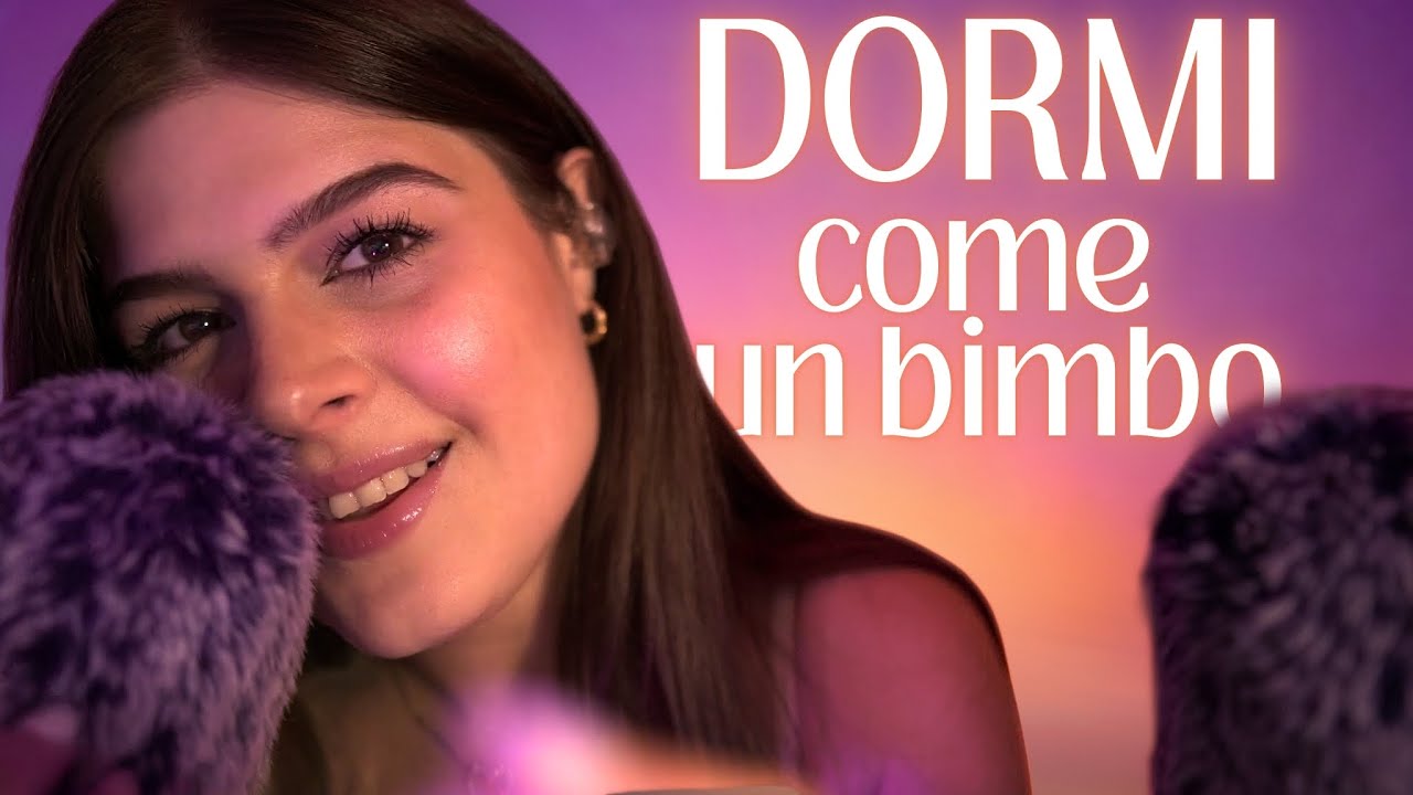 CALMING ASMR Ti farò addormentare COME UN BIMBO 🍼 Shushing, Fluffy Covers, Soft Whispering, Lullaby