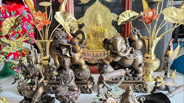 25/02/24 Tranh đồng, tứ diện Phật, bàn ủi xưa, cặp voi bằng đồng #đồđồnglênguyệt #đồxưa #đồcổ