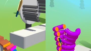 Slice It All Very Satisfying and Relaxing ASMR game Level 113 - 119