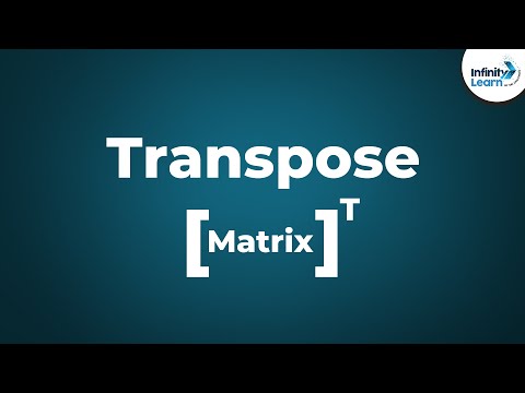 Video: Hoe Om 'n Matriks Te Transponeer