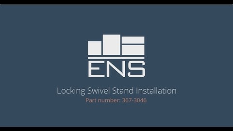 Locking Swivel Stand Installation - Verifone MX Series