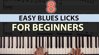 8 Easy Blues Licks for Beginners (Simple Piano Tutorial)