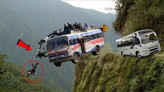 The Most Dangerous Roads In The World That Any Driver Dare Not To Drive, Bus& Truck Operator Skills