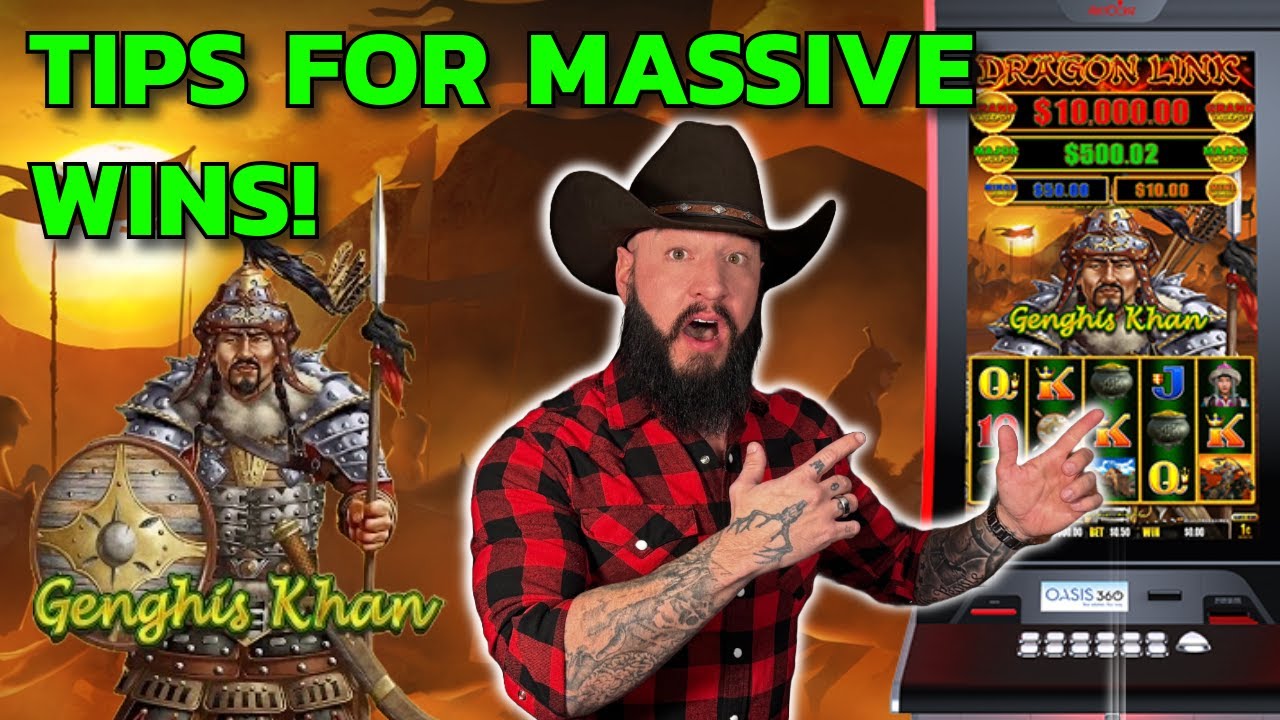 7dq8r How to BEAT Dragon Link 🎰 Genghis Khan! 🐲 Difficult but we made HUGE profit! 🤩