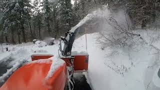 First snowblowing of 2023 winter.