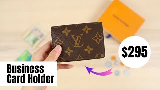 Vista print cards and Louis Vuitton business card case unboxing 