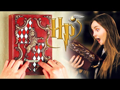 DIY Гарри Поттер | Декор блокнота Гриффиндор | Канцелярия в стиле Хогвартс