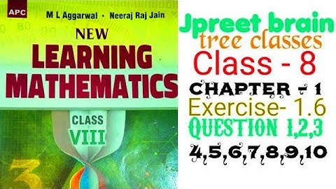 class 8 #mlaggarwal chapter 1 #rationalnumbers #basic exercise 1.6 question 1,2,3,4,5,6,7,8,9,10
