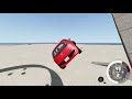 Beamng drive Fiat Punto Evo and 124 Spider Abarth jump crash