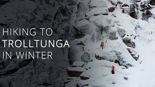 Climbing the Via Ferrata to Trolltunga in Winter Climbing the Via Ferrata to Trolltunga in Winter