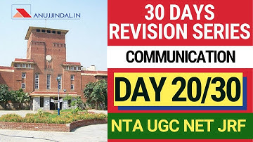 30 DAY REVISION | NTA NET JRF JUNE 2019 | DAY 20