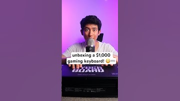 $1,000 keyboard unboxing! 😳⌨️ #asmr