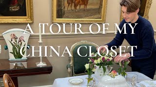 A Tour Of My China Closet - Plus How I Age Terracotta Pots & Setting The Table With Bonhams