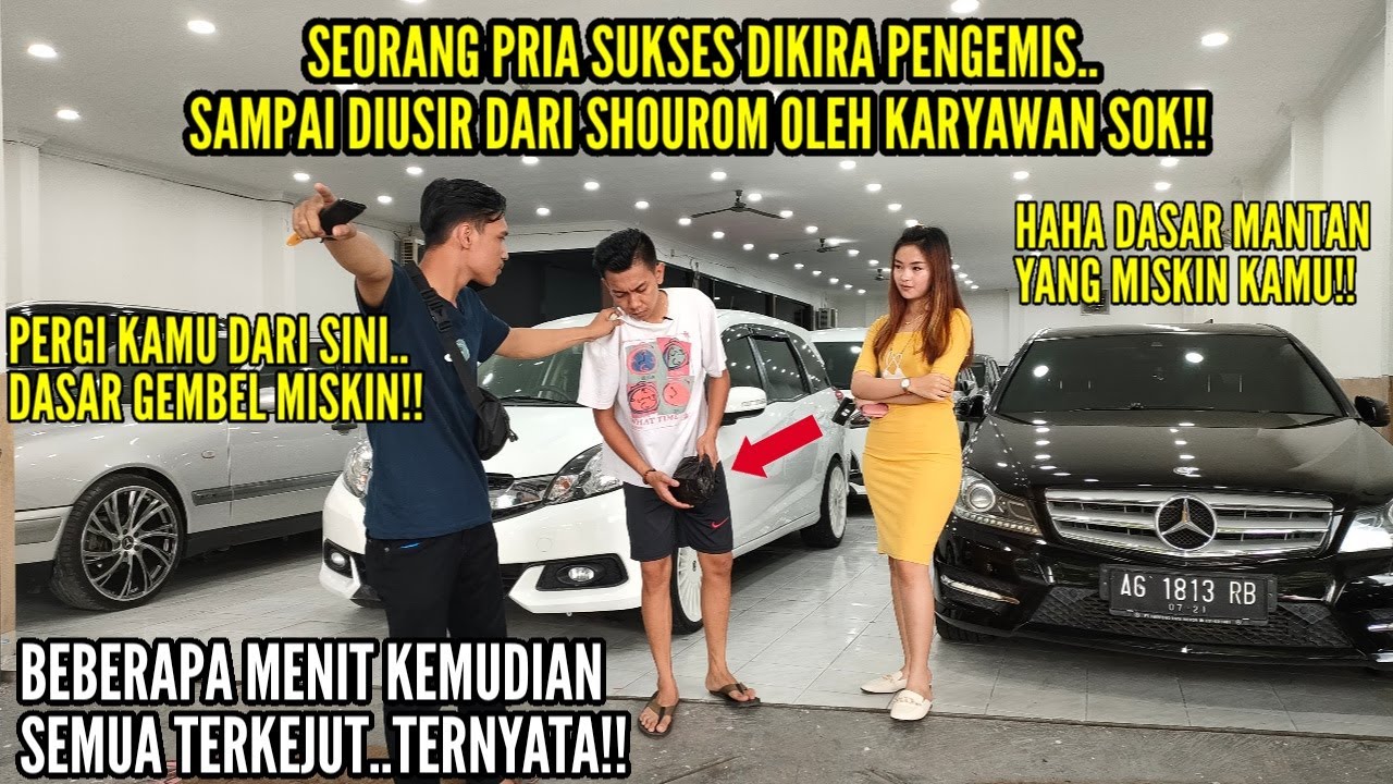 DIKIRA PENGEMIS PRIA KAYA INI DIUSIR SAAT DATANGI SHOUROM OLEH KARYAWAN SOK!!Tapi lihat semua syok!!
